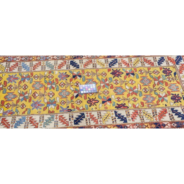 Antique Kuba Rug 3' X 7'1'' For Sale - Image 12 of 12
