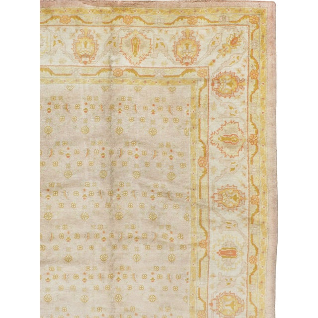 Rustic Galerie Shabab Collection Early 20th Century Turkish Oushak Carpet For Sale - Image 3 of 8