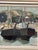 Mid-Century Modern Carl Berndtsson, Fishing Boats in the Harbour, 1950s, Oil on Canvas, Framed For Sale - Image 3 of 11
