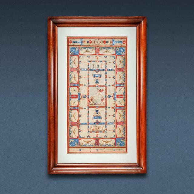 Drawing on paper made with ink, white lead and gouache; depicting the frescoed vault of the Gallery of the Eagles of the...