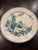 1900 - 1909 Circa 1880's French Sarreguemines Printemps Teal Bird Transferware Wall Plate For Sale - Image 5 of 6