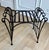 Mid 20th Century Vintage French Hand Forged Wrought Iron Vanity Bench For Sale - Image 5 of 10