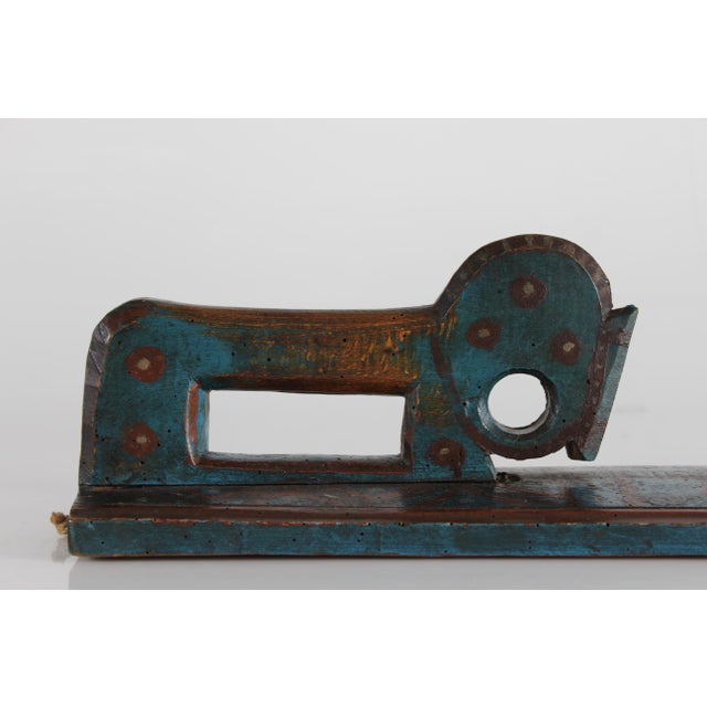 Early 19th Century Antique Danish Wooden Mangle Board with Horse, 1823 For Sale - Image 5 of 10