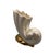 Enhance your home decor with this elegant shell-shaped vase. Its cream and gold finish adds a touch of vintage luxury and...