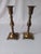 Brass Mid 20th Century Solid Brass Candle Holders Made in India, Set of 2 For Sale - Image 8 of 11