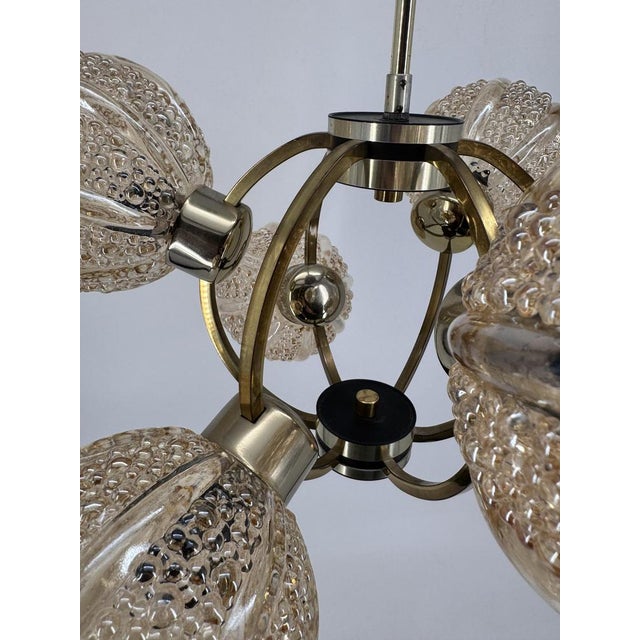 Space Age Brass Ceiling Lamp by Richard Essig, 1970s For Sale - Image 16 of 18