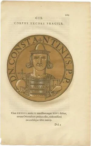 Goltzius, Portrait of Constantine IV, 1645, Paper