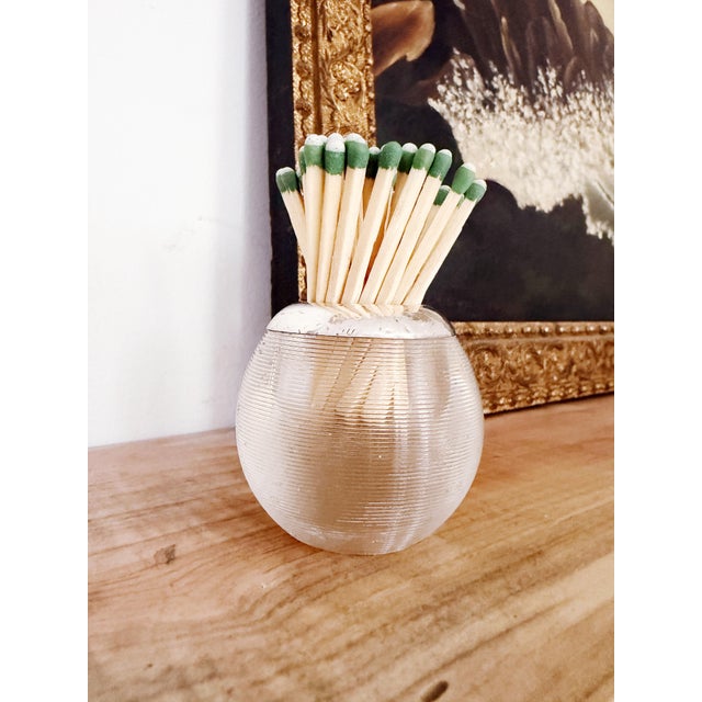 1901 English Sterling Silver and Glass Match Striker For Sale In New York - Image 6 of 6