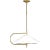 Kelly Wearstler by Visual Comfort Studio Gesture Pendant, Burnished Brass For Sale