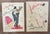 Framed advertisement from 1940s from Shocking by Schiaparelli, a French perfume and luxury cosmetics brand. Each image...