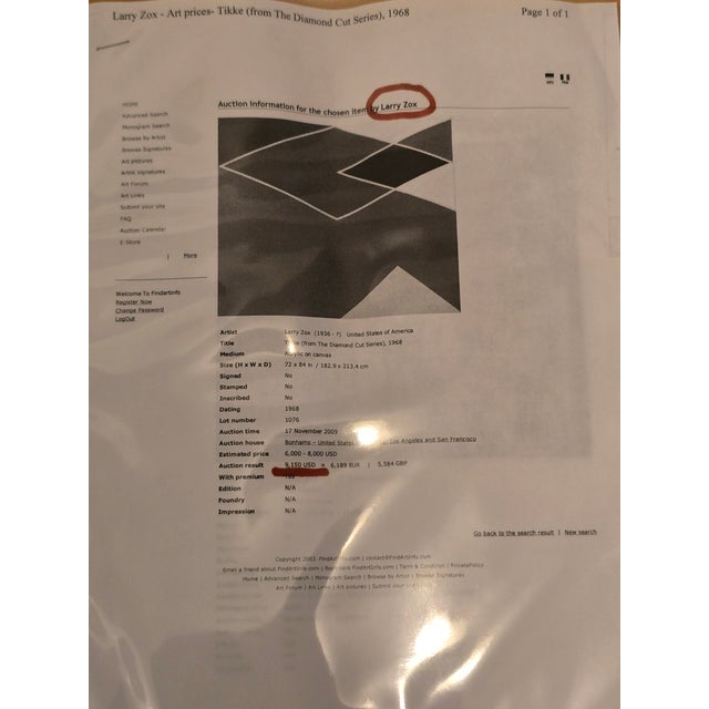 Vintage Mid Century Modern Abstract Lithograph Zox For Sale - Image 11 of 12
