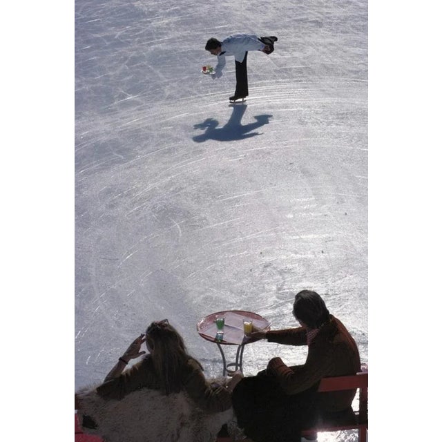 Skating Waiter 1978 by Slim Aarons Slim Aarons Limited Estate Edition A skating cocktail waiter at the Palace Hotel in St...