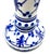 Paint Vintage French Fleur-De-Lis Blue & White Porcelain Candlesticks - A Pair For Sale - Image 7 of 8
