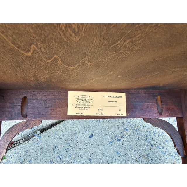 Henkel Harris Wild Black Cherry Butler's Cocktail / Coffee Table For Sale - Image 9 of 10