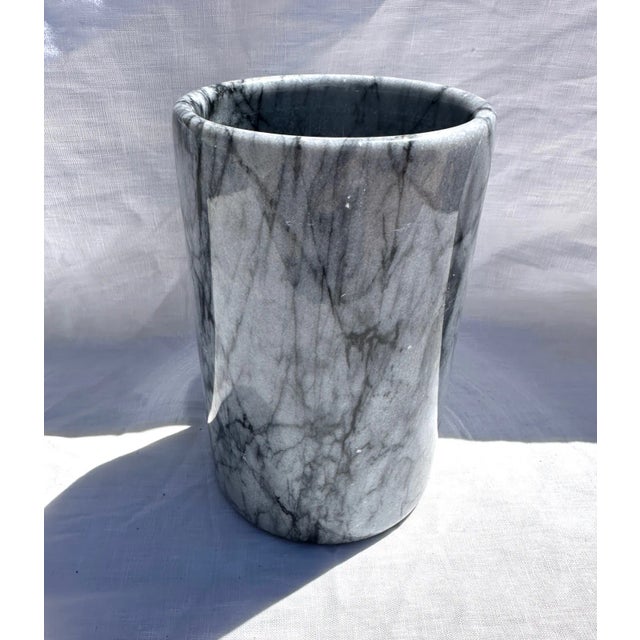 2000 - 2009 Crate & Barrel Marble Utensil Holder For Sale - Image 5 of 6