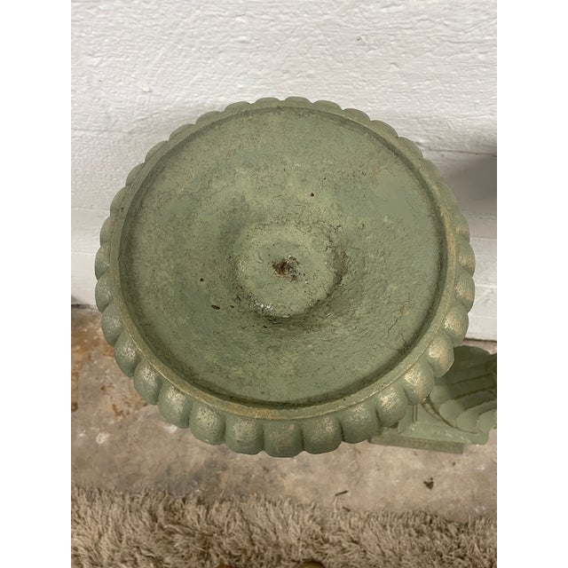 Monumental 41” Cast Iron Neoclassical Pricket Floor Candlesticks - A Pair For Sale In Mobile - Image 6 of 8
