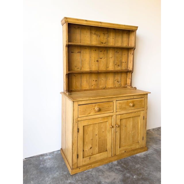 Antique 19th Century Pine Hutch | Kitchen Dresser For Sale - Image 4 of 8