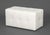 J. Robert Scott White Leather Upholstered Bench, label to underside. 19.5" H x 36.5" W x 18.5" D. Provenance: From a 500...