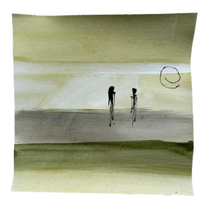 “First Light” Original Acrylic Painting on Paper by Erik Sulander.