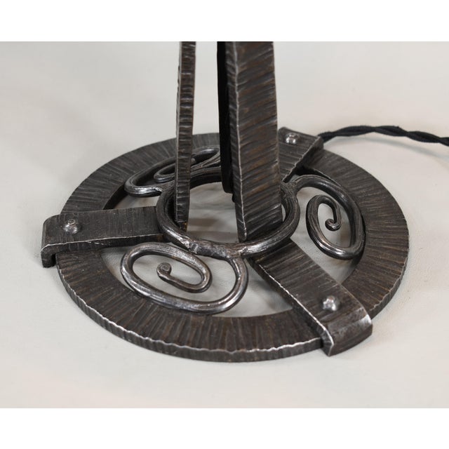 1920s 1920 French Art Deco Lamp by Muller Freres France For Sale - Image 5 of 13