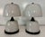 Black Sculptural Murano Milk White Glass Table Lamps, 2000s, Set of 2 For Sale - Image 8 of 14