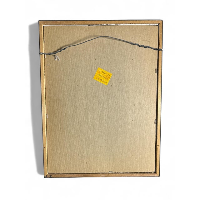 Vintage Herta Galton Framed Pair of Owls Artist Proof For Sale - Image 4 of 4