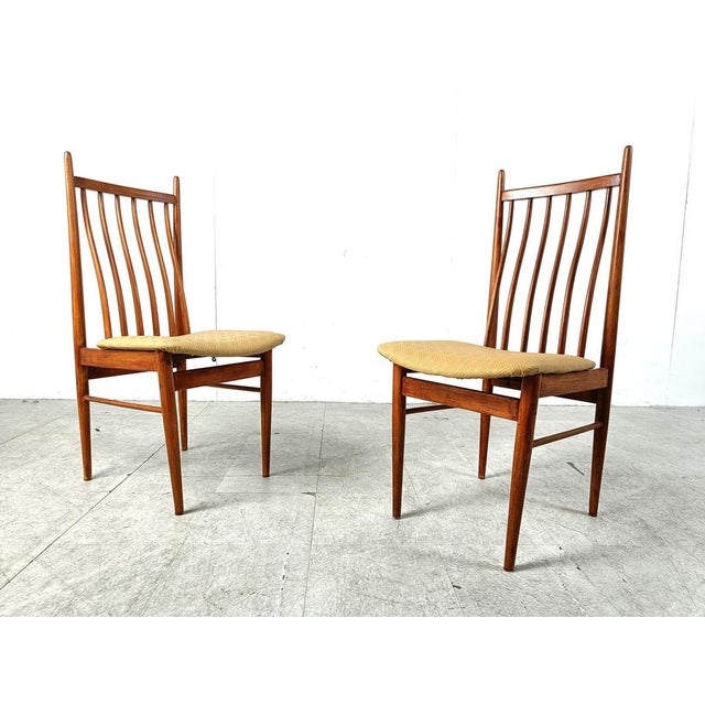 Wood Mid-Century Dining Set by Arne Vodder, Denmark, 1960s, Set of 5 For Sale - Image 7 of 13