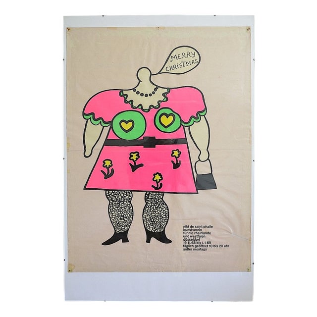 Niki De Saint Phalle Exhibition Poster, 1968 For Sale