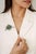 Vintage Style Emerald & Diamond Manta Ray Brooch Pendant in Solid Sterling Silver For Sale - Image 4 of 13