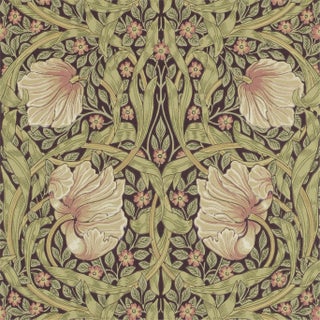 Morris & Co Pimpernel Wallpaper in Bullrush/Russet - a Sample For Sale