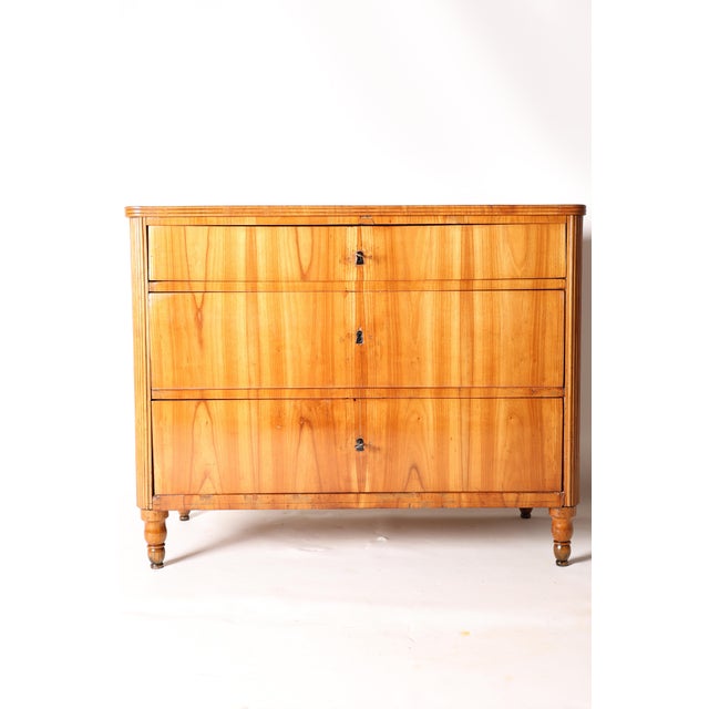 Biedermeier Chest of Drawers in Cherry Wood, 1840s For Sale - Image 9 of 9