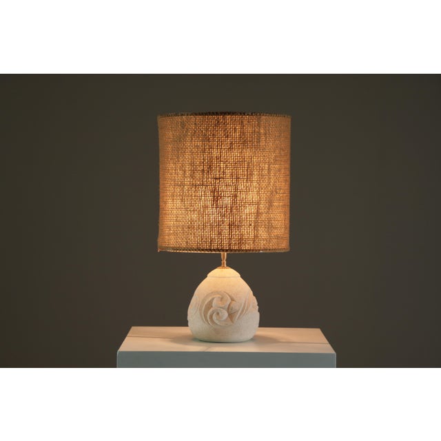 Table Lamp in Reconstituted Stone, 1960s For Sale - Image 10 of 11
