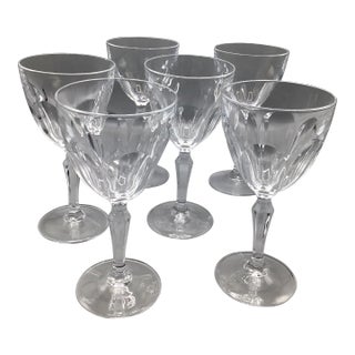 Cristal D’Arques Durand Washington Claret Crystal Wine Glasses-Set of 6 For Sale