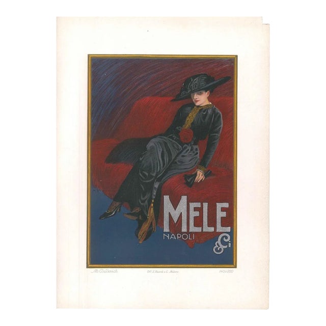 Mele - Original Advertising Lithograph by Marcello Dudovich - 1910s 1910 For Sale
