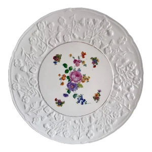 1950s Erphila Embossed Cake Plate, Made in Czechoslovakia