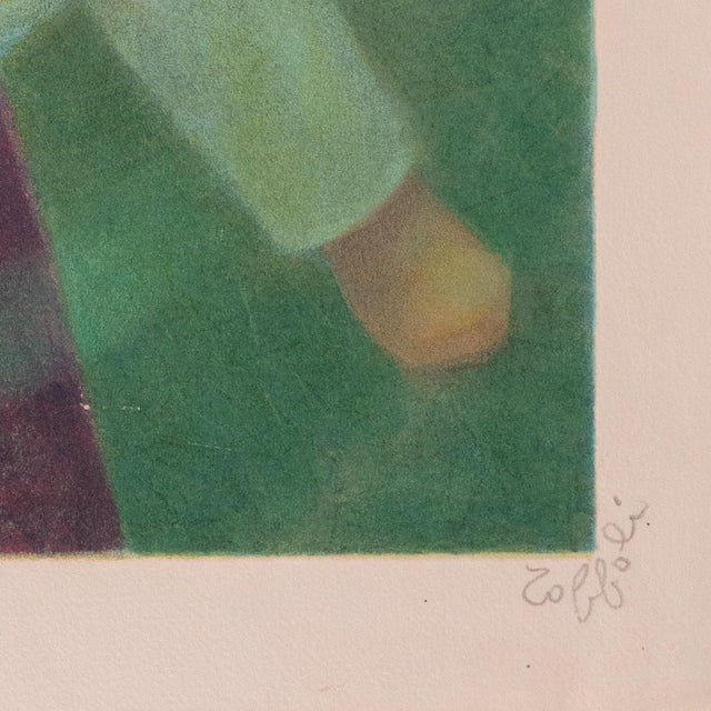 Louis Toffolim, The Blue Maternity, Lithograph For Sale - Image 4 of 5