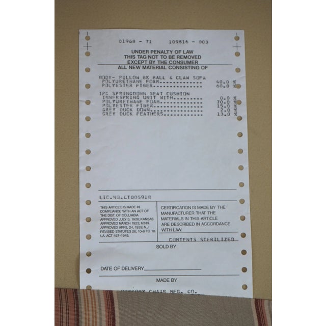 Hickory Chair James River Collection Clawfoot Sofa For Sale - Image 10 of 12