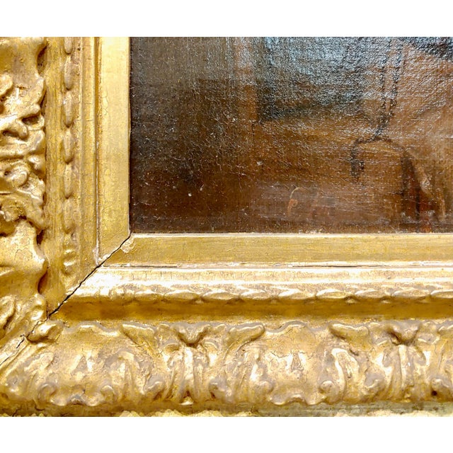 Textile Egbert Van Heemskerck the Younger-Confession to a Monk-18th C. Oil Painting For Sale - Image 7 of 11