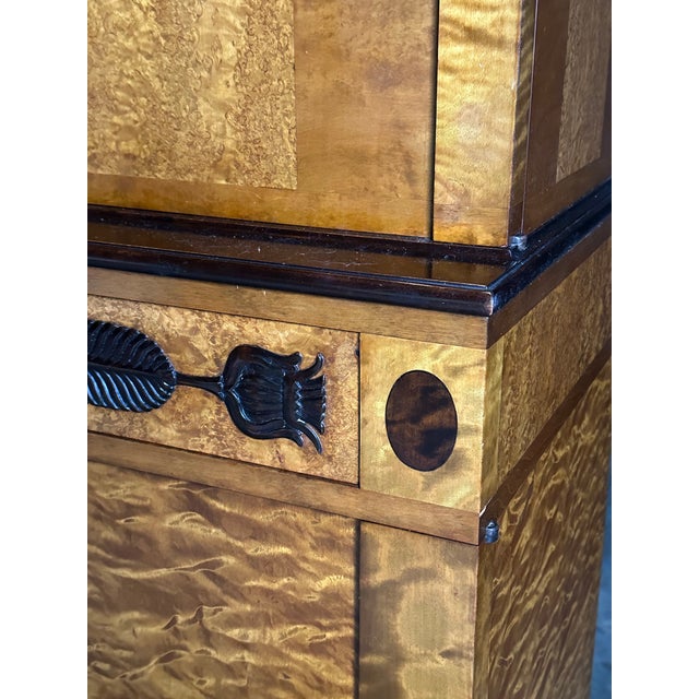 1930s Swedish Large Cupboard Cabinet by Carl Malmsten for Ab Nordiska Kompaniet in Birch and Birch Root For Sale - Image 9 of 12