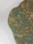 1990s Decorative Handmade Teal Floral and Geometric Pottery Plate/Bowl Signed For Sale - Image 6 of 10