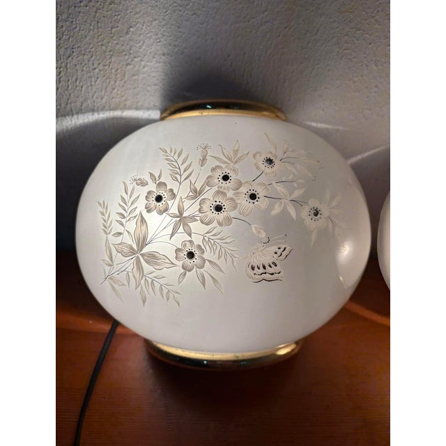 1970s Glass Wall Lights, 1970s, Set of 2 For Sale - Image 5 of 11