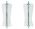 Model 1537 Wall Lights in Sandblasted and Chiselled Glass and Brass by Max Ingrand for Fontana Arte, 1960s, Set of 2 For Sale
