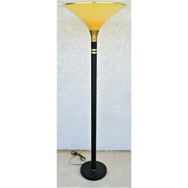 Vintage 1970's Mid-Century Modern Alsy Torchier Floor Lamp For Sale - Image 4 of 8