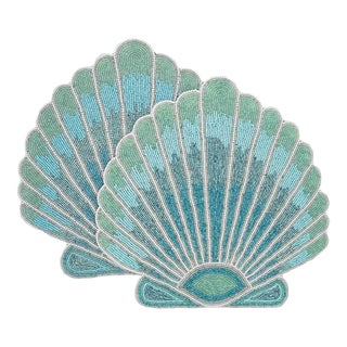 Chouchou Touch Sea Shell Placemats- Set of 2 For Sale