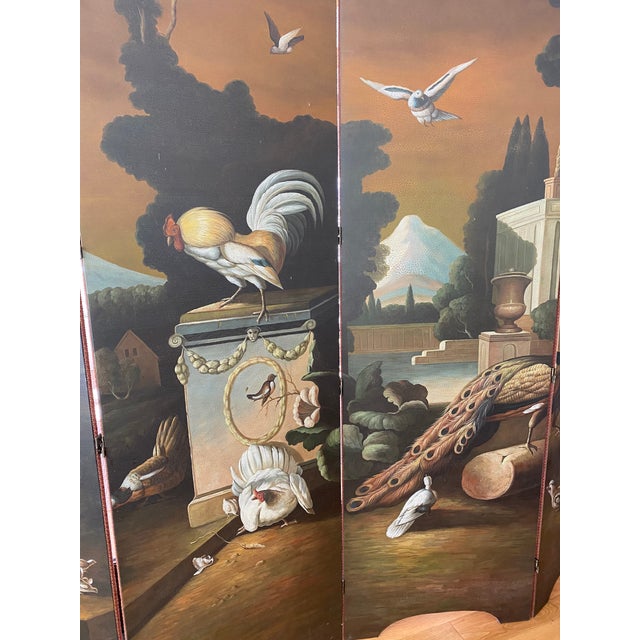 Late 20th Century Oil Painted Screen by Chelsea House For Sale In Indianapolis - Image 6 of 13