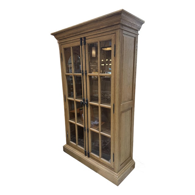 Restoration Hardware French Casement Cabinet For Sale