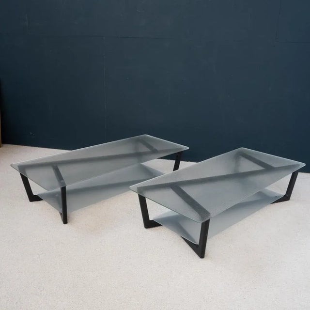 Black Coffee Tables by Vincent Tordjam for Ligne Roset, 2000, Set of 2 For Sale - Image 8 of 8