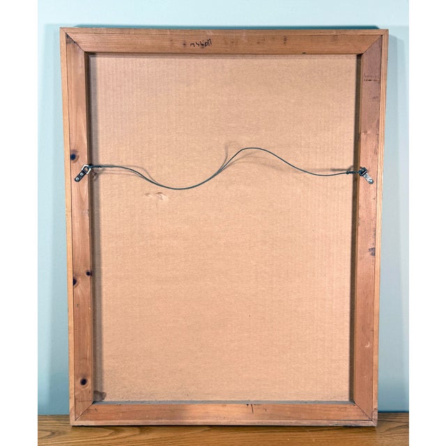 Wood Antoni Tapies Limited Edition Abstract Etching Red “X” Gesture Print, Pencil Signed & Framed (#14/25) For Sale - Image 7 of 7