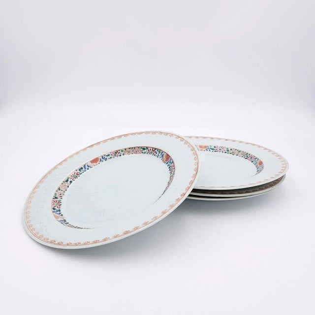 One of Four Chinese Export Porcelain Plates, Circa 1730. Priced Individually For Sale - Image 9 of 10