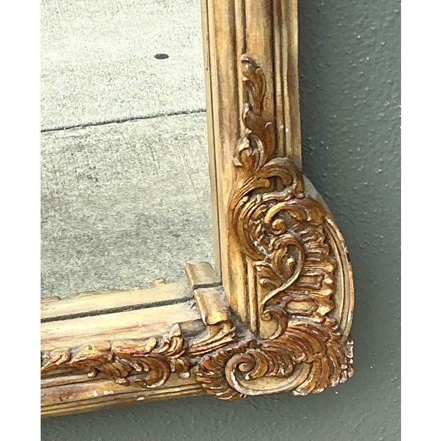 Gold Vintage LaBarge Rococo Style Gold Frame Mirror For Sale - Image 8 of 12